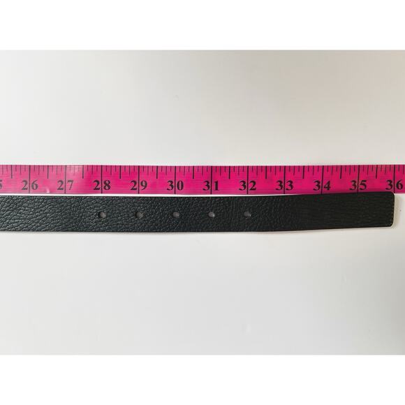 Talbots Genuine Italian Textured Black Leather Belt/S - Picture 6 of 7